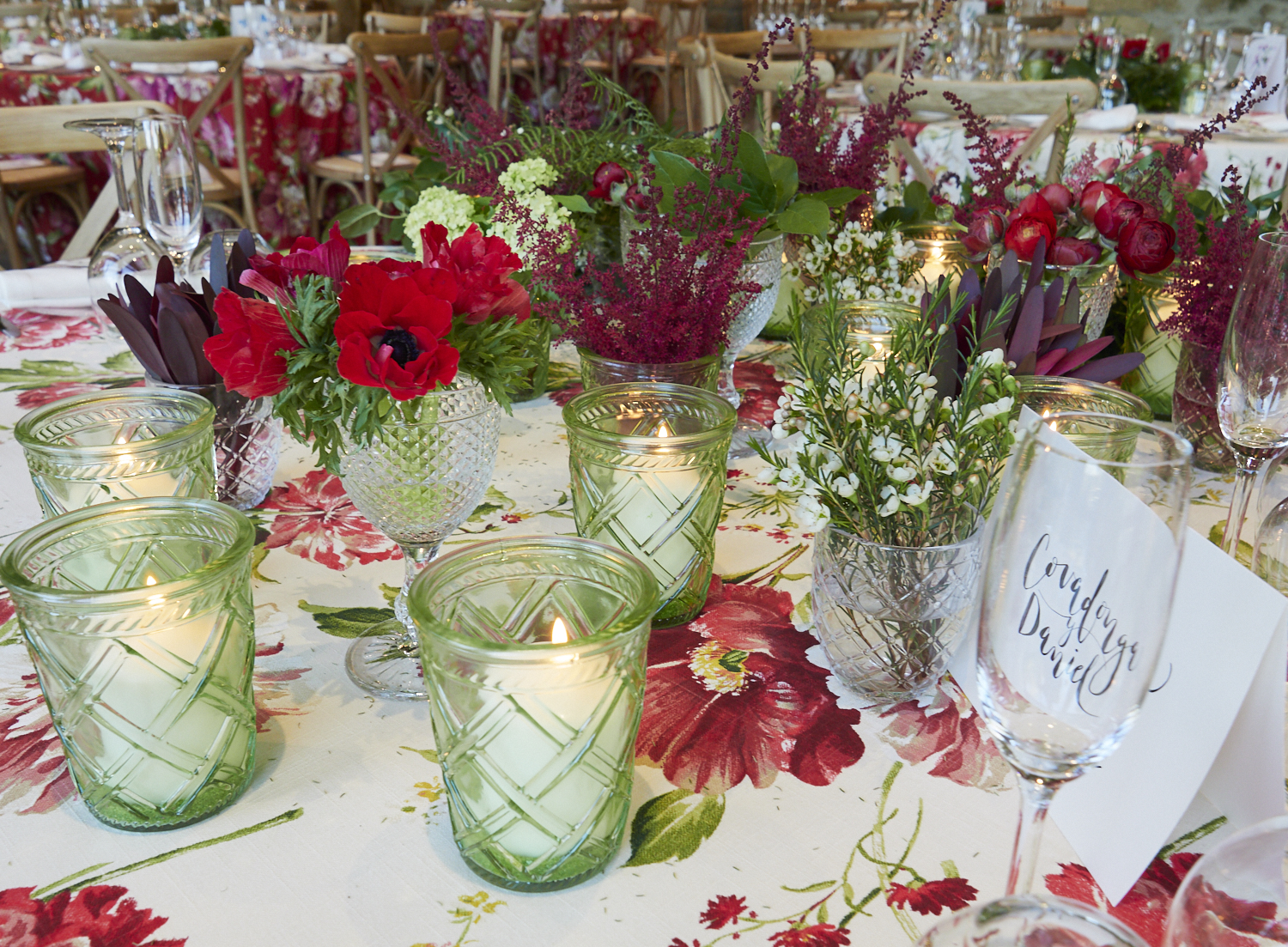 Decoración mesa boda